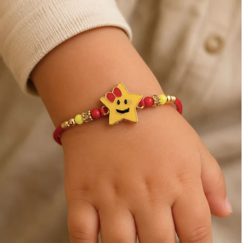 Smiley Star Kids Rakhi – Cute Designer Rakhi for Raksha Bandhan