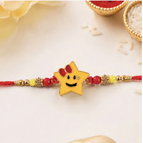 Smiley Star Kids Rakhi – Cute Designer Rakhi for Raksha Bandhan
