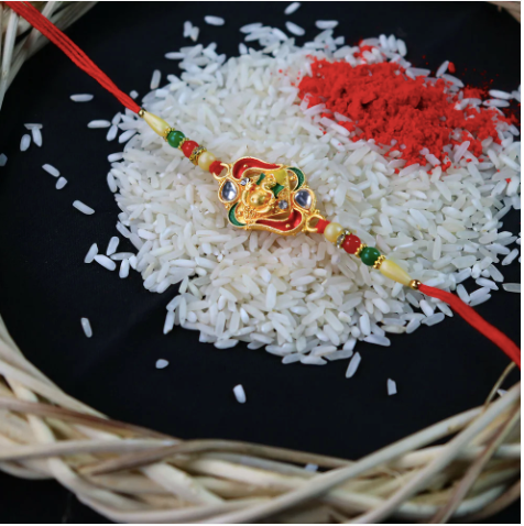 Ganpati Bappa Rakhi – Traditional Designer Rakhi for Brother