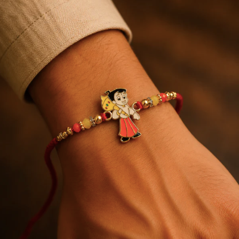 Chhota Bheem Beaded Rakhi – Cute Designer Cartoon Rakhi for Brother
