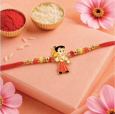 Chhota Bheem Beaded Rakhi – Cute Designer Cartoon Rakhi for Brother