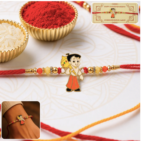 Chhota Bheem Beaded Rakhi – Cute Designer Cartoon Rakhi for Brother
