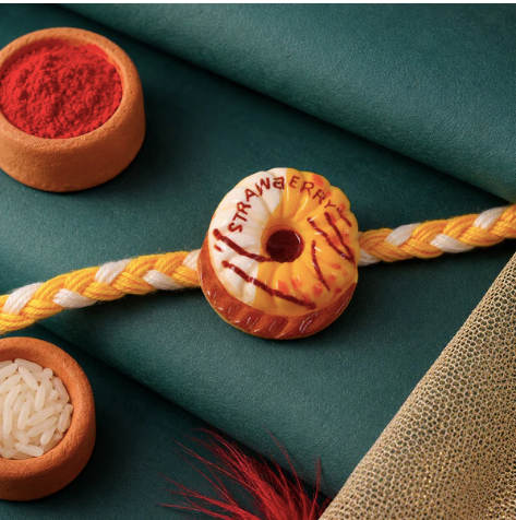 Donut Charm Rakhi – Cute Designer Donut Rakhi for Brother