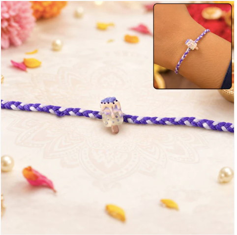 Ice Cream Charm Rakhi – Cute Designer Ice Cream Rakhi for Brother