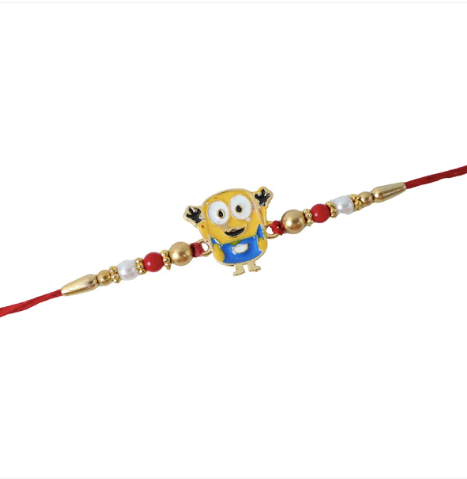 Cartoon Character Rakhi – Cute Designer Beaded Rakhi with Soft Thread for Brother