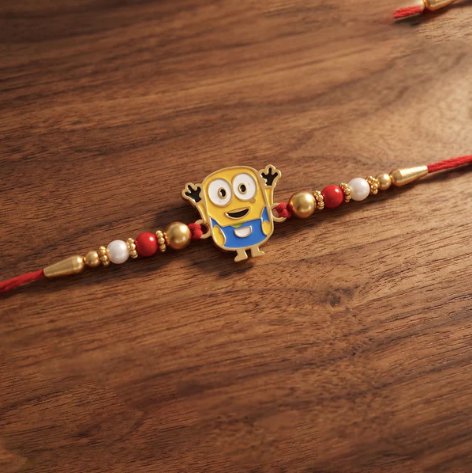 Cartoon Character Rakhi – Cute Designer Beaded Rakhi with Soft Thread for Brother