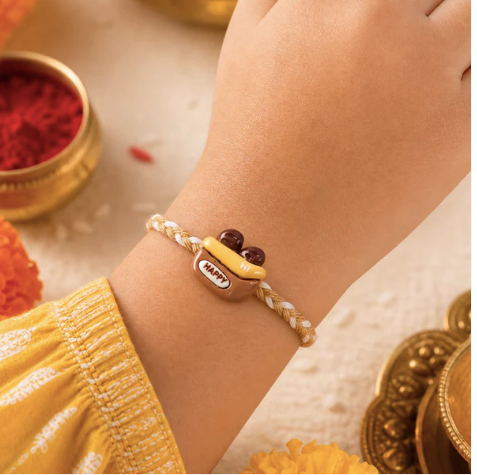 Designer Beaded Rakhi – Stylish Lightweight Rakhi for Brother