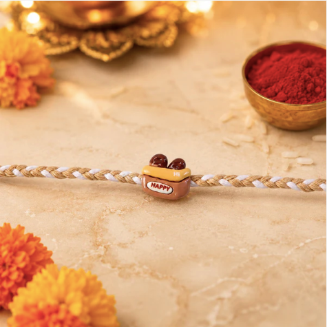 Designer Beaded Rakhi – Stylish Lightweight Rakhi for Brother