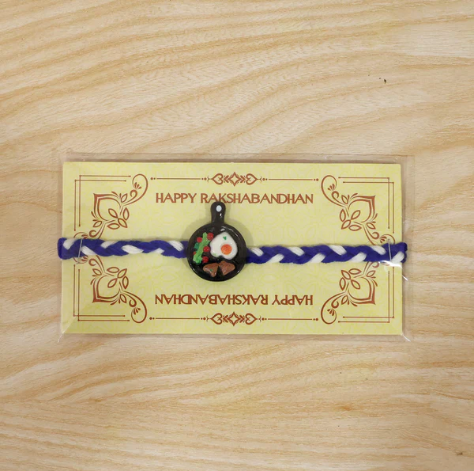 Mini Frying Pan Designer Rakhi – Cute Fancy Dori Rakhi for Brother