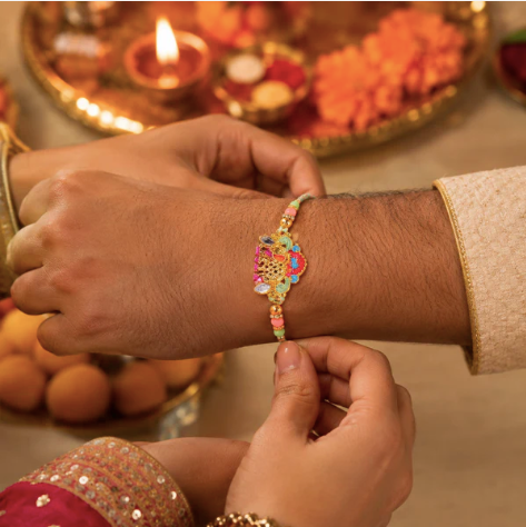 Colorful Elephant Beaded Rakhi – Cute Designer Rakhi for Brother
