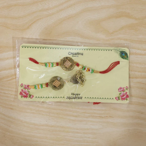 Premium Lumba Bhabhi Rakhi – Traditional Beaded & Latkan Rakhi for Sister-in-Law