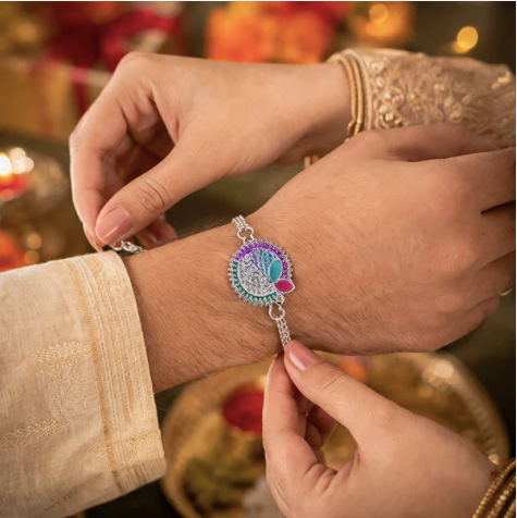 Shree Krishna Rakhi for Brother – Designer Traditional Rakhi for Raksha Bandhan