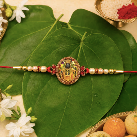 Maharashtrian God Motif Rakhi for Brother – Traditional Divine Raksha Bandhan Rakhi