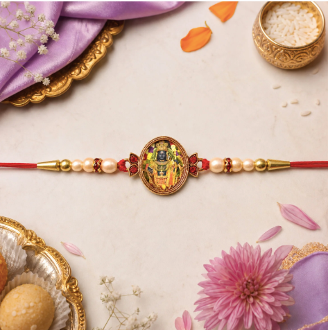 Maharashtrian God Motif Rakhi for Brother – Traditional Divine Raksha Bandhan Rakhi
