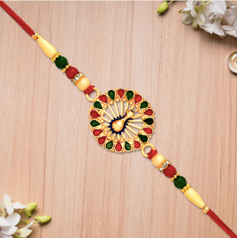 Vinayak Vrat Rakhi for Brother – Designer Ganesha Rakhi for Raksha Bandhan