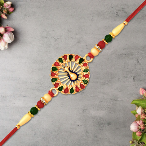 Vinayak Vrat Rakhi for Brother – Designer Ganesha Rakhi for Raksha Bandhan