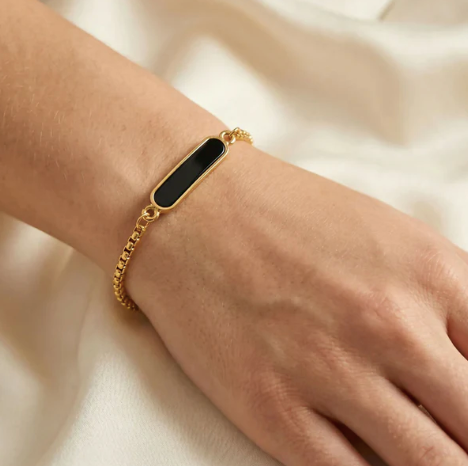 Personalized Gold Bracelet Rakhi Gift Hamper with Chocolate & Reusable Bottle for Brother