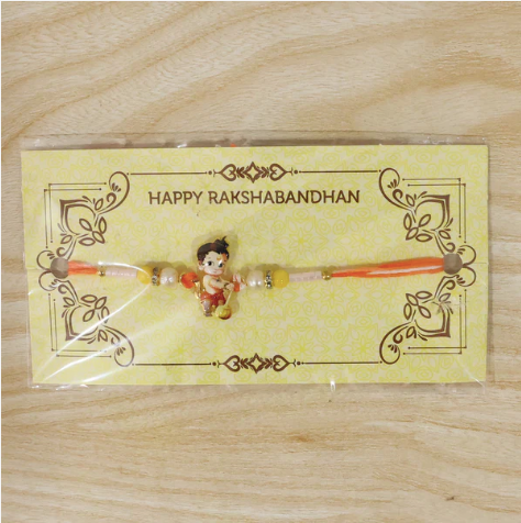 Premium Bal Hanuman Rakhi – Divine Designer Rakhi for Brother | Symbol of Strength, Courage & Protection | Raksha Bandhan Special