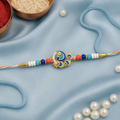 Premium Designer Peacock Rakhi – Traditional Colorful Beaded Rakhi for Brother | Elegant Raksha Bandhan Special