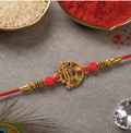 Premium Lord Krishna Rakhi – Divine Spiritual Rakhi for Brother | Traditional Designer Raksha Bandhan Thread