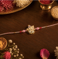 Premium Cute Ganesha Designer Rakhi – Cartoon Ganesha Rakhi with Decorative Beads for Brother | Raksha Bandhan Special
