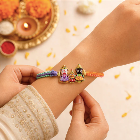 Premium Jagannath Rakhi – Traditional Designer Rakhi for Brother | Raksha Bandhan Special