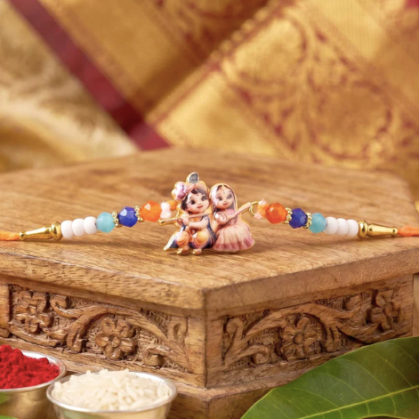 Radha Krishna Rakhi for Brother – Designer Divine Rakhi for Raksha Bandhan