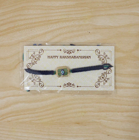 Evil Eye Rakhi for Brother – Protective Designer Rakhi with Colorful Thread