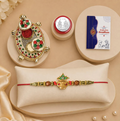 Kalash Bracelet Rakhi Gift Combo with Turtle Pooja Thali | Raksha Bandhan Gift Set