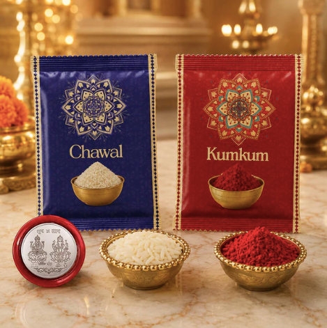 Kalash Bracelet Rakhi Gift Combo with Turtle Pooja Thali | Raksha Bandhan Gift Set